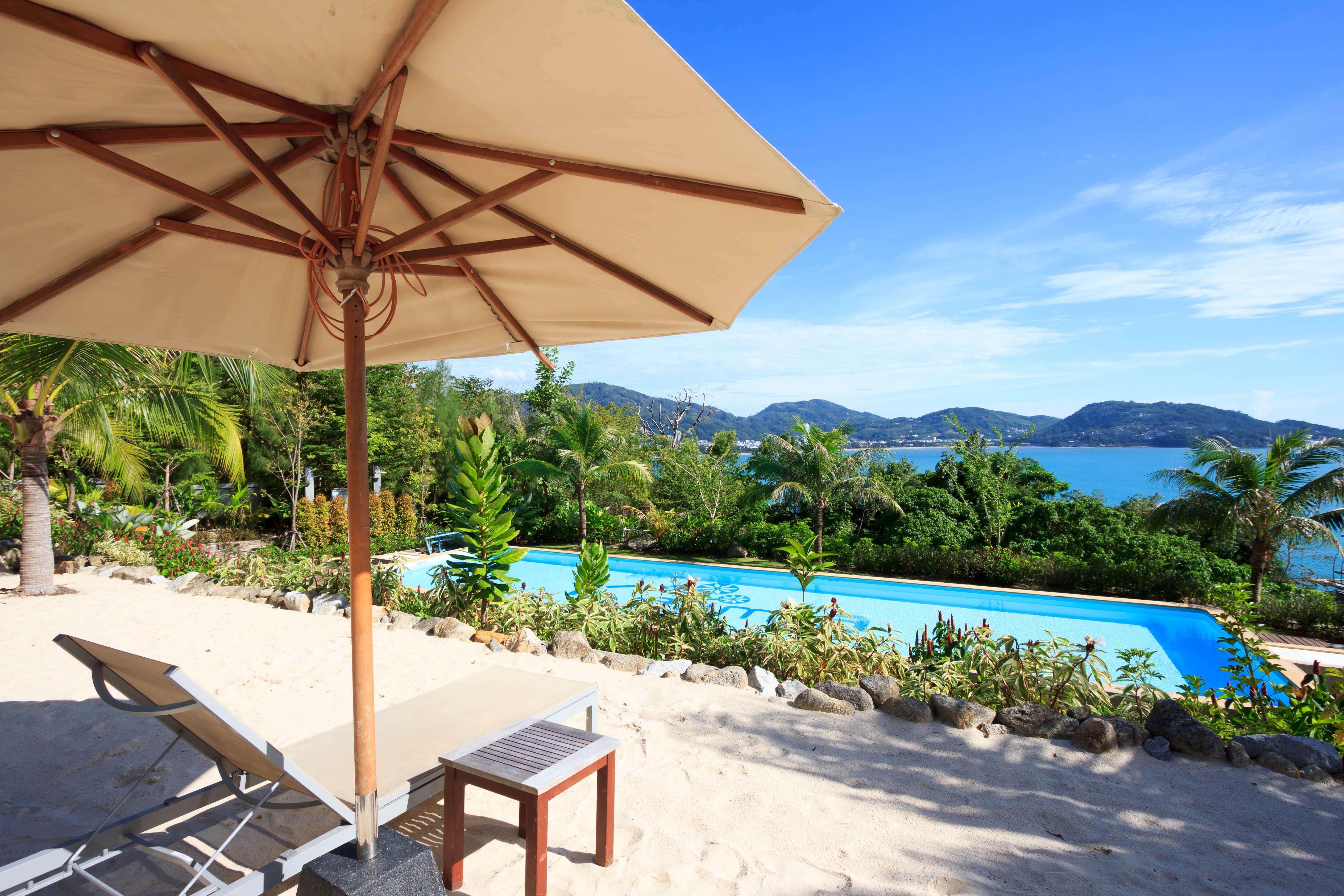 Kalima Resort And Spa Patong Kültér fotó View of the beach at the resort