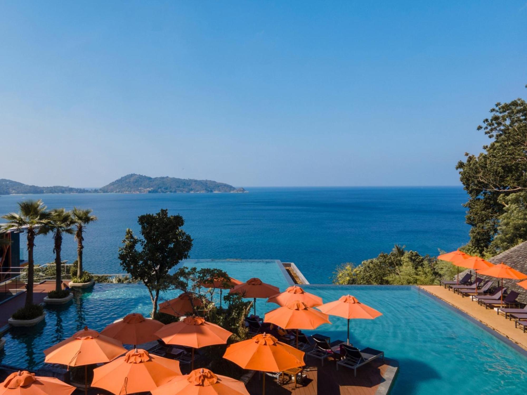 Kalima Resort And Spa Patong Kültér fotó View of the Gulf of Thailand from the resort